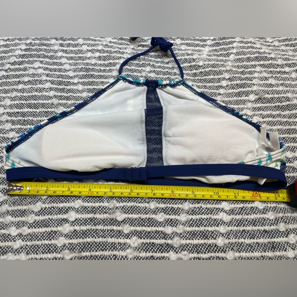 BCBGeneration Blue Patterned Halter Bikini Set - Picture 15 of 16